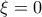 \xi=0