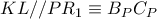 KL//PR_{1}\equiv B_{P}C_{P} KL//PR_{1}\equiv B_{P}C_{P}