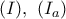 (I),\ (I_{a})