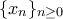 \{x_n\}_{n\geq 0}