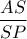 \dfrac{AS}{SP}