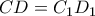 CD=C_1D_1