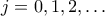 j=0,1,2,\ldots