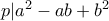 p|a^2-ab+b^2
