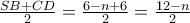 \frac{SB+CD}{2}=\frac{6-n+6}{2}=\frac{12-n}{2}