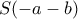 S(-a-b)