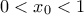 0<x_{0}<1