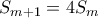 S_{m+1}=4S_{m}