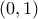 \displaystyle (0,1)