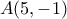 A(5,-1)