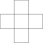 \begin{tikzpicture}[line cap=round,line join=round,>=triangle 45,x=1.0cm,y=1.0cm] 
\clip(1.5,0.68) rectangle (5.44,4.36); 
\draw (2.,3.)-- (2.,2.); 
\draw (2.,2.)-- (5.,2.); 
\draw (5.,2.)-- (5.,3.); 
\draw (5.,3.)-- (2.,3.); 
\draw (3.,4.)-- (3.,1.); 
\draw (3.,1.)-- (4.,1.); 
\draw (4.,1.)-- (4.,4.); 
\draw (4.,4.)-- (3.,4.); 
\end{tikzpicture}