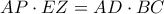 AP \cdot EZ=AD \cdot BC