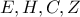 E,H,C,Z