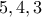 5,4,3 5,4,3