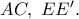 AC,\ EE^{\prime}.