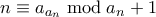 n \equiv a_{a_n} \bmod a_n+1