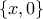 \left\{x,0 \right\}