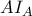 \displaystyle{AI_A}