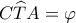 C\widehat TA=\varphi