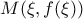 M(\xi,f(\xi)) 
