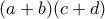 (a+b)(c+d)