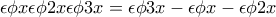 \displaystyle{\epsilon \phi x \epsilon \phi 2x \epsilon \phi 3x =\epsilon \phi 3x -\epsilon \phi x -\epsilon \phi 2x} \displaystyle{\epsilon \phi x \epsilon \phi 2x \epsilon \phi 3x =\epsilon \phi 3x -\epsilon \phi x -\epsilon \phi 2x}