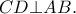 CD\bot AB.