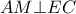 \displaystyle{AM \bot EC}