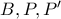 B,P,P'