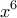 \displaystyle x^{6} \displaystyle x^{6}