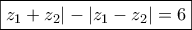 \boxed{z_1+z_2|-|z_1-z_2|=6}