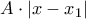 A\cdot |x-x_1|