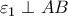 \varepsilon _1\perp AB