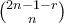 \binom{2n-1-r}{n}