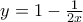 y=1-\frac{1}{2x}