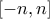 [-n,n]