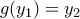 g(y_1) = y_2