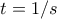  t=1/s