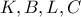 K,B,L,C