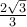 \frac {2\sqrt 3}{3}