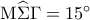 {\rm M}\widehat \Sigma \Gamma  = {15^ \circ }