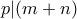 p|(m+n)
