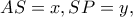 AS=x, SP=y,