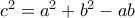c^2=a^2+b^2-ab