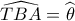 \widehat {TBA} = \widehat {{\theta _{}}}\,\,