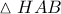 \vartriangle HAB