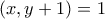 (x,y+1)=1