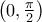 \left( 0,\frac{\pi }{2}\right)