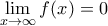 \displaystyle{ 
\mathop {\lim }\limits_{x \to \infty } f(x) = 0 
}