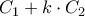 C_{1}+k\cdot C_{2} C_{1}+k\cdot C_{2}